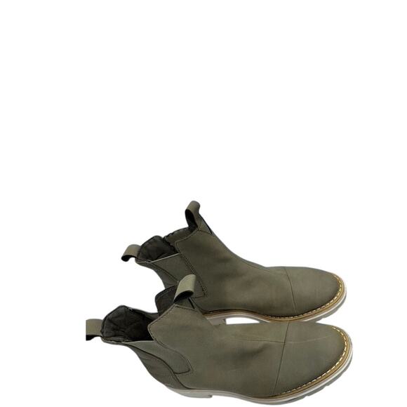 "TOMS"Bootie, Green, Skyler Boot, SZ 7, Block Heel, Tween, Preppy, Outdoors - Picture 6 of 12